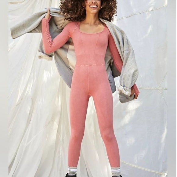 Free People Pants - Free People Good Karma‎ Long Sleeve Autumn Leaves Onsies XS/S Women